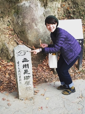 「マーガレット・ハウエル(MARGARET HOWELL)」｜「アイテム（ダウンジャケット/コート）」を使った、ササキさん（レディース・164cm）の冬コーディネート