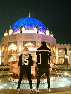 「HEAVEN（ヘブン）のアイテム（トップス、ブラック系）」を使った、sayakaさん（レディース・154cm）の春コーディネート