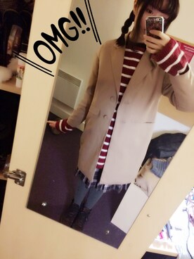 「アイテム（ピーコート）」を使った、ピコさん（レディース・164cm・10代）の冬コーディネート