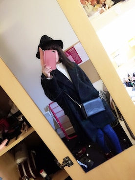 「New look（ニュールック）のアイテム（ダッフルコート）」を使った、ピコさん（レディース・164cm）の春コーディネート