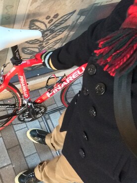 「アイテム（ピーコート）」を使った、takaさん（メンズ・164cm・40代）の秋コーディネート