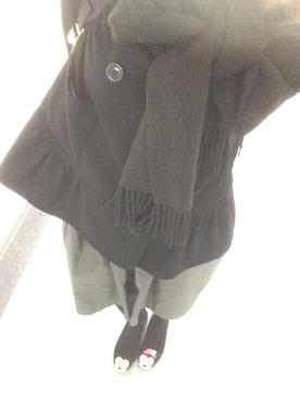 「nina mew（ニーナミュウ）のアイテム（その他アウター）」を使った、あやさん（レディース・155cm）の春コーディネート