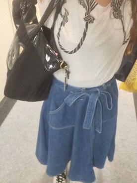 「Curly Collection（カーリーコレクション）のアイテム」を使った、あやさん（レディース・155cm）の春コーディネート