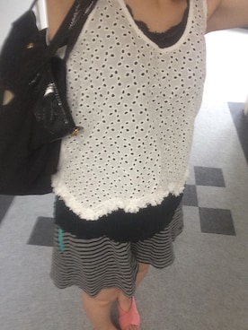 「Curly Collection（カーリーコレクション）のアイテム」を使った、あやさん（レディース・155cm）の夏コーディネート