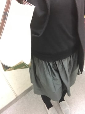 「nina mew（ニーナミュウ）のアイテム（その他アウター）」を使った、あやさん（レディース・155cm）の秋コーディネート