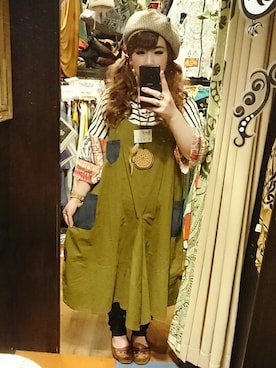「チャイハネ（チャイハネ）のアイテム（レギンス/スパッツ）」を使った、erikamkamさん（レディース・154cm）の冬コーディネート