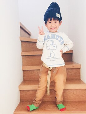こたろーさん（キッズ・100cm）の秋コーディネート