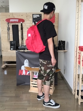 「HOPPS（ホップス）のアイテム」を使った、N.Y.A STOREさん（メンズ・170cm）の夏コーディネート