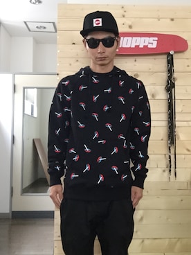 「HOPPS（ホップス）のアイテム」を使った、N.Y.A STOREさん（メンズ・170cm）の夏コーディネート