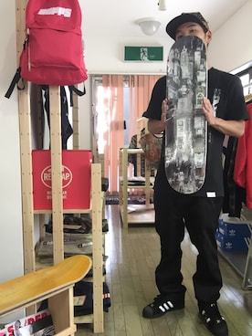 「HOPPS（ホップス）のアイテム」を使った、N.Y.A STOREさん（メンズ・170cm）の夏コーディネート