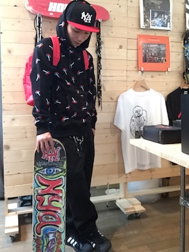 「HOPPS（ホップス）のアイテム」を使った、N.Y.A STOREさん（メンズ・170cm）の秋コーディネート