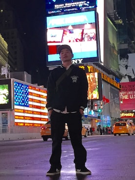 「fuct（ファクト）のアイテム（ジャケット/アウター）」を使った、N.Y.A STOREさん（メンズ・170cm）の秋コーディネート