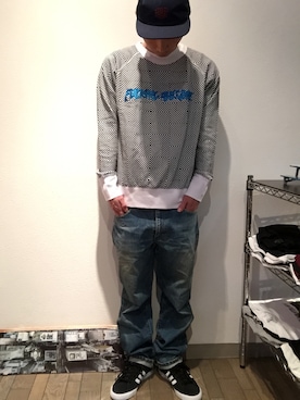 「HOPPS（ホップス）のアイテム」を使った、N.Y.A STOREさん（メンズ・170cm）の春コーディネート