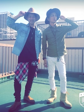 「CHROME HEARTS（クロムハーツ）のアイテム（ネックレス、シルバー系）」を使った、Shingoさん（メンズ・170cm）の冬コーディネート