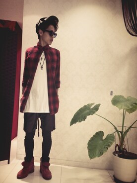 「BBP（ビービーピー）のアイテム」を使った、Shingoさん（メンズ・170cm）の夏コーディネート