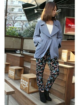 LIMITLESS LUXURY本社スタッフさん（レディース・163cm）の春コーディネート