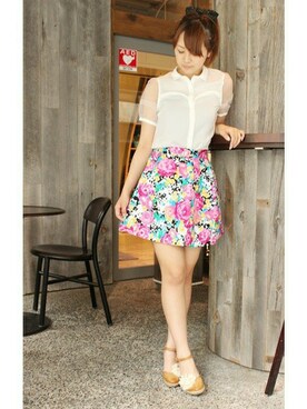 LIMITLESS LUXURY本社スタッフさん（レディース・163cm）の夏コーディネート