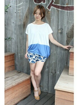 LIMITLESS LUXURY本社スタッフさん（レディース・163cm）の夏コーディネート