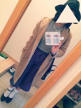 「HERE'S（HERE'S）のアイテム（ジャケット/アウター）」を使った、YUKAさん（レディース・154cm）の冬コーディネート