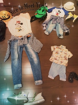 「CONVERSE（コンバース）のスニーカー

（スニーカー、イエロー系）」を使った、ｋｉｋｏさん（レディース・151cm）の夏コーディネート