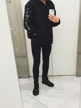 「Yohji Yamamoto（ヨウジヤマモト）のアイテム（ショルダーバッグ）」を使った、kenzoさん（メンズ・173cm）の秋コーディネート