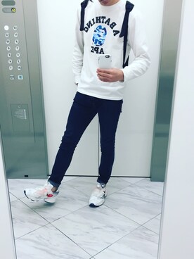 「Yohji Yamamoto（ヨウジヤマモト）のアイテム（ショルダーバッグ）」を使った、kenzoさん（メンズ・173cm）の秋コーディネート