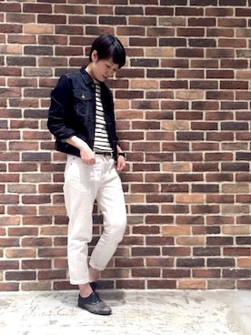 「NOMBRE IMPAIR（ノンブルアンペール）のアイテム（デニムジャケット）」を使った、nishimura.さん（レディース・160cm）の冬コーディネート