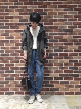 「NOMBRE IMPAIR（ノンブルアンペール）のアイテム（マウンテンパーカー）」を使った、nishimura.さん（レディース・160cm）の春コーディネート