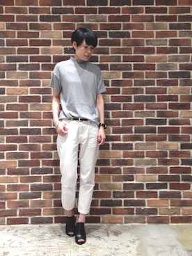 「FIL DE FER（フィルデフェール）のアイテム」を使った、nishimura.さん（レディース・160cm）の春コーディネート