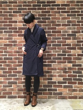 「NOMBRE IMPAIR（ノンブルアンペール）のアイテム（その他アウター）」を使った、nishimura.さん（レディース・160cm）の秋コーディネート