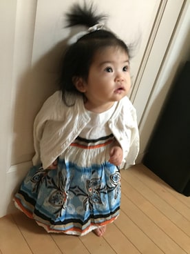 「ドラフトGAP」｜「アイテム（ワンピース/ドレス）」を使った、U-Naさん（キッズ・80cm）の夏コーディネート