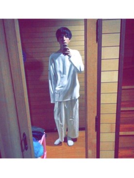 「SAINT JAMES（セントジェームス）のアイテム」を使った、Tomonori Asaiさん（メンズ・183cm）の秋コーディネート