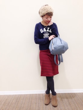 「ANOTHER BRANCH（アナザーブランチ）のアイテム（バッグ）」を使った、♡ai♡さん（レディース・147cm）の冬コーディネート