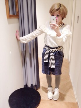 「ANOTHER BRANCH（アナザーブランチ）のアイテム（シューズ）」を使った、♡ai♡さん（レディース・147cm）の冬コーディネート