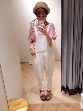 「ANOTHER BRANCH（アナザーブランチ）のアイテム（パンツ）」を使った、♡ai♡さん（レディース・147cm）の春コーディネート