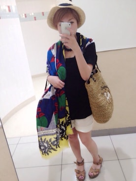 「ANOTHER BRANCH（アナザーブランチ）のアイテム（帽子）」を使った、♡ai♡さん（レディース・147cm）の春コーディネート