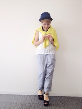 「ANOTHER BRANCH（アナザーブランチ）のアイテム（オールインワン・サロペット）」を使った、♡ai♡さん（レディース・147cm）の春コーディネート