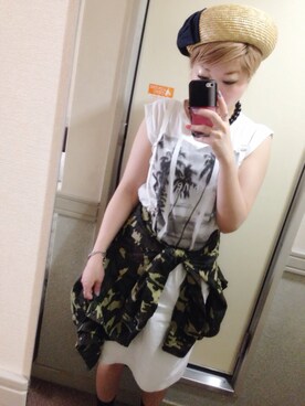 「ANOTHER BRANCH（アナザーブランチ）のアイテム（ジャケット/アウター）」を使った、♡ai♡さん（レディース・147cm）の春コーディネート