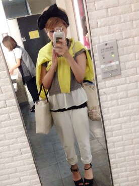 「ANOTHER BRANCH（アナザーブランチ）のアイテム（パンツ）」を使った、♡ai♡さん（レディース・147cm）の夏コーディネート