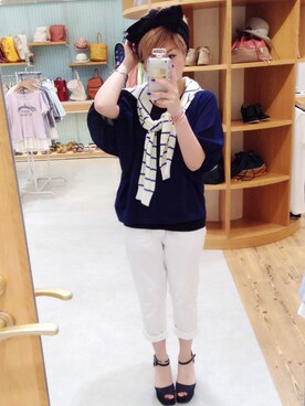 「ANOTHER BRANCH（アナザーブランチ）のアイテム（パンツ）」を使った、♡ai♡さん（レディース・147cm）の夏コーディネート