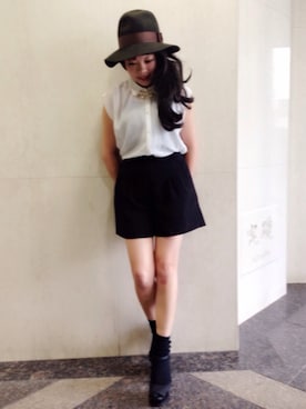 「OLIVE des OLIVE（オリーブデオリーブ）のアイテム」を使った、♡ai♡さん（メンズ・147cm）の夏コーディネート
