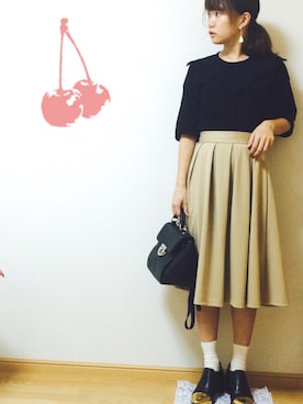 「GRANDEDGE（グランドエッジ）のアイテム」を使った、くれさん（レディース・158cm）の秋コーディネート