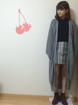 「HARE（ハレ）のアイテム（ピアス（両耳用））」を使った、くれさん（レディース・158cm）の秋コーディネート