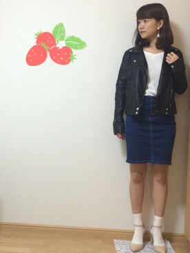 「GRANDEDGE（グランドエッジ）のアイテム」を使った、くれさん（レディース・158cm）の秋コーディネート