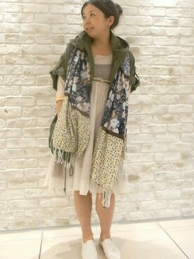 YOKOHAMA STAFF4さん（レディース・153cm）の春コーディネート