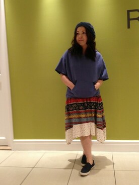 YOKOHAMA STAFF4さん（レディース・150cm）の夏コーディネート