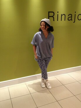 YOKOHAMA STAFF4さん（レディース・150cm）の夏コーディネート