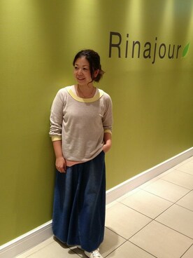 YOKOHAMA STAFF4さん(レディース・150cm)の秋コーディネート