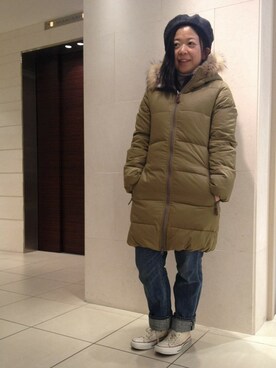 YOKOHAMA STAFF4さん（レディース・150cm）の冬コーディネート
