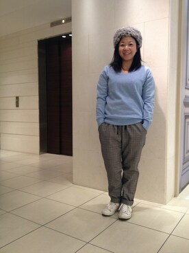 YOKOHAMA STAFF4さん(レディース・150cm)の冬コーディネート